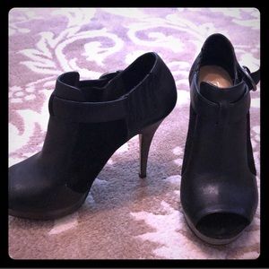 Coach Adeina leather suede heels